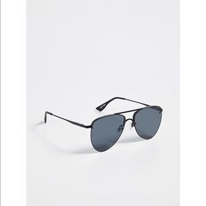 Le Specs Prince Aviator Matte Black Sunglasses